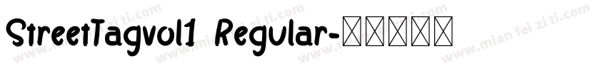 StreetTagvol1 Regular字体转换
